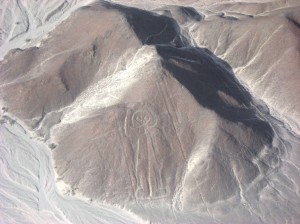 Friendly Wave from Nazca Lines Peru