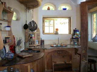 Laughing House Kitchen Cob Home Oregon