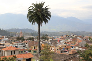 View from Hostal Chasqui Otavalo