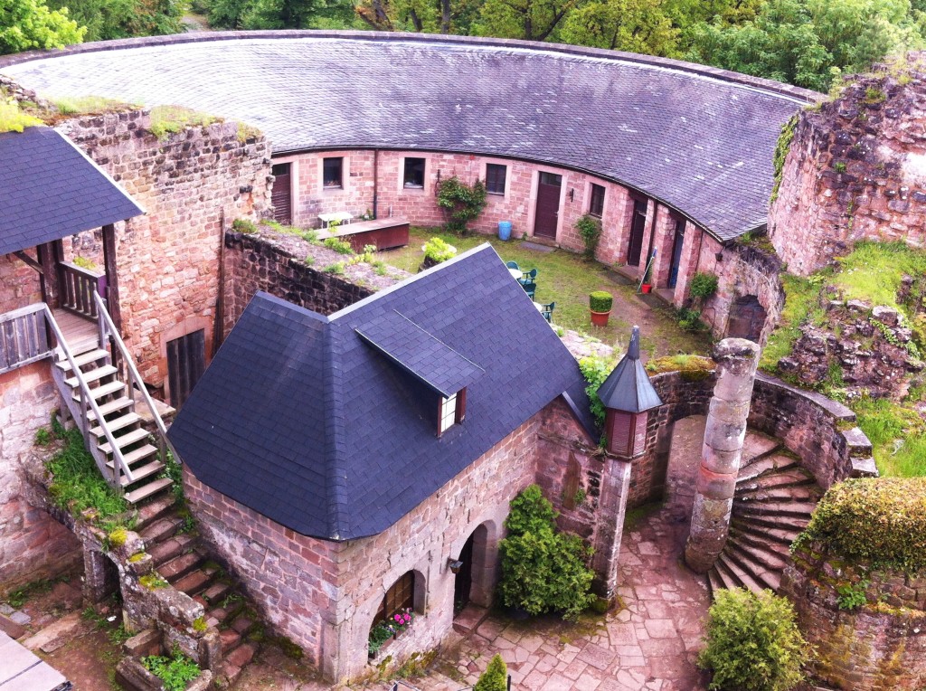 Nanstein Castle-tower stairs