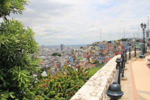 NW view of Guayaquil Ecuador from Cerro Santa Ana