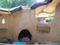 Cob fireplace