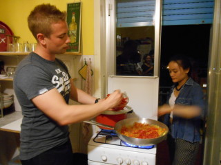 Italian Cooking Students at Gianni House