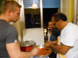 Italian Cooking Students at Gianni House