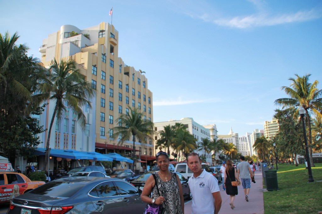 South Miami Beach, on Ocean Drive- Yvonne and Paul