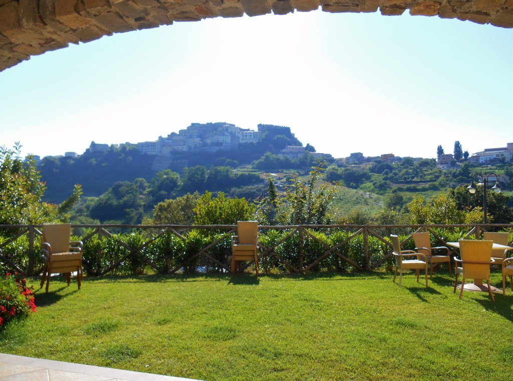 View from a L’Arca terrazzo Belvedere Marittimo italy