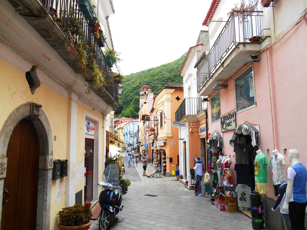 Narrow streets of Maratea, Italy