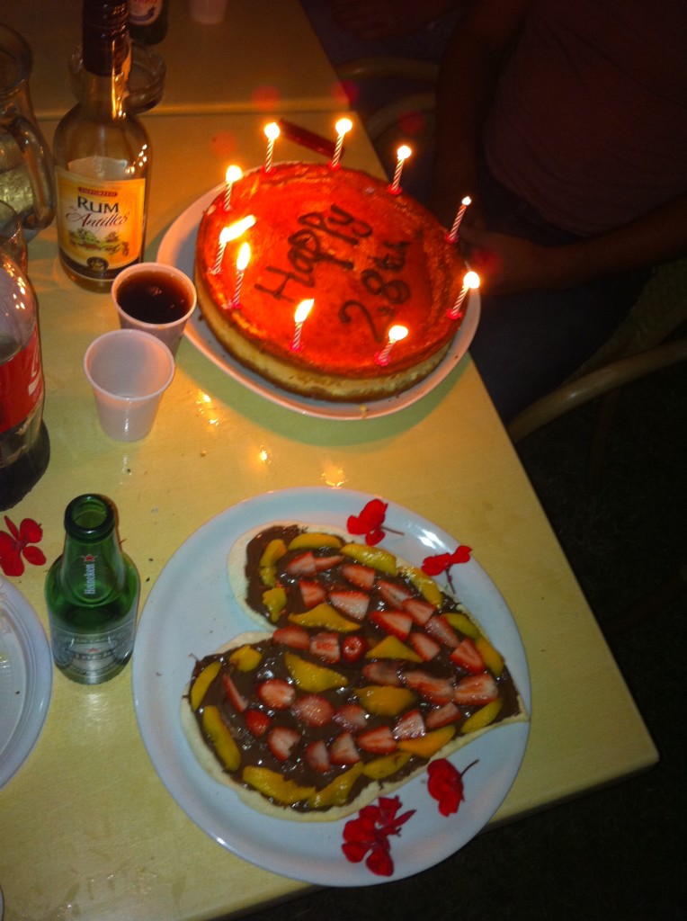 Amanda's Birthday, with Nutella Pizza at Agriturismo L'Arca