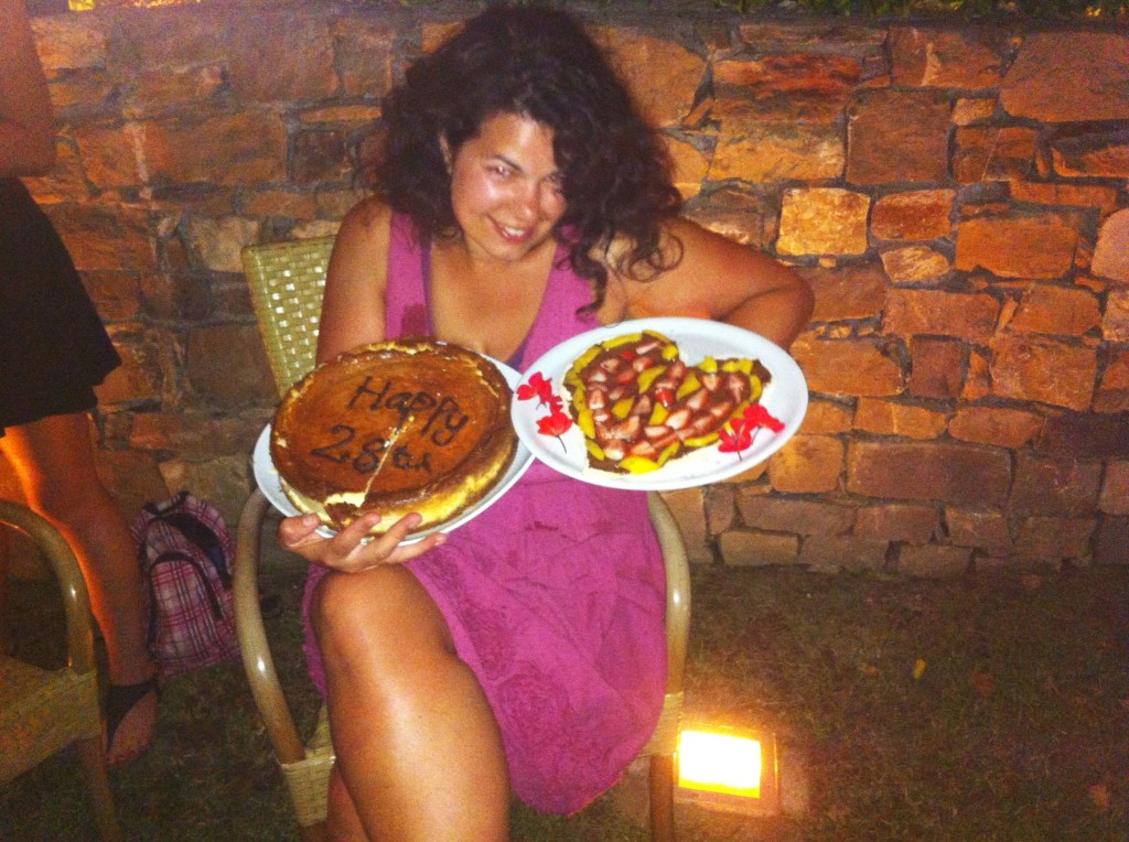 Amanda's Birthday, with Nutella Pizza at Agriturismo L'Arca