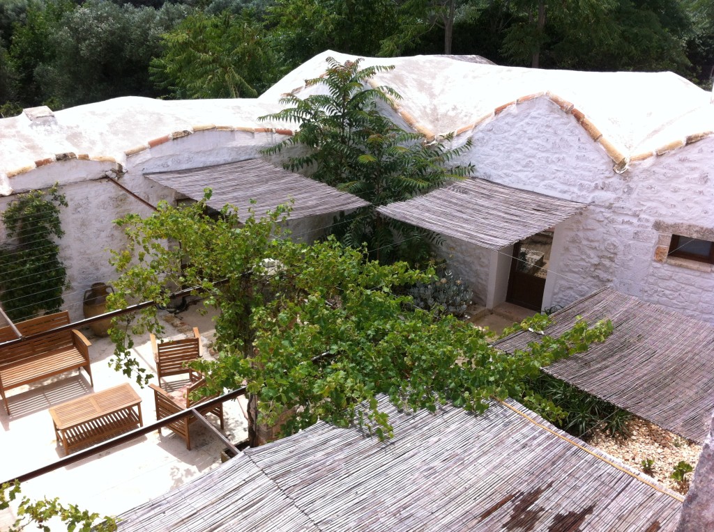 Masseria Genovese-patio from above