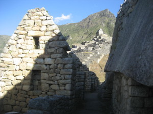 Between Stone Walls in Machu Picchu