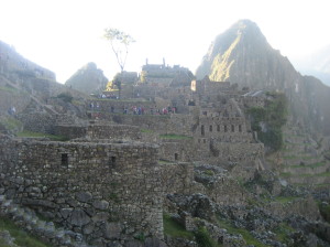 Stone Walls of Machu Picchu Peru