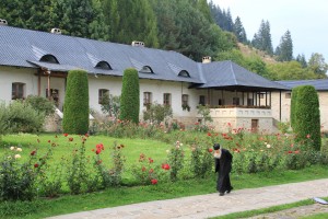Romanian Monasteries: Monk at Putna