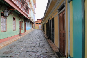 Entering Las Penas District from Malecon Guayaquil