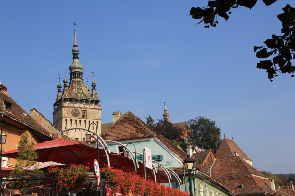 Sighişoara Romania clock tower