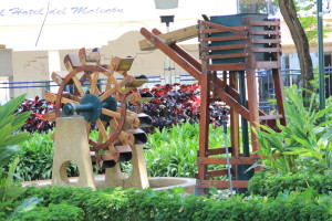 Waterwheel in Malecón Guayaquil