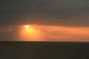 Sun Setting Negril Jamaica