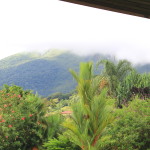 View of Volcan Arenal from volcano lodge restaurant