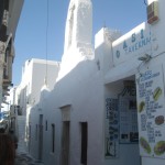 Pathway through Mykonos