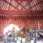 Ala Archa National Park-inside yurt