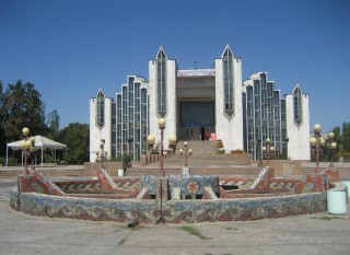 Bishkek - communist looking building