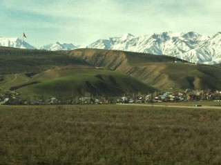 Tien-Shan Mountains from Jannat Regency Bishkek