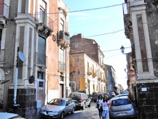 Street near Piazza Dante, Catania