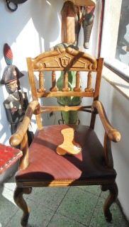Turrisi Bar, chair and menu