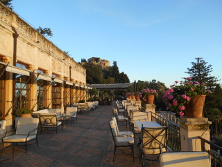 Hotel restaurant in Taormina