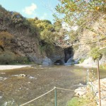 Area by the elevator Alcantara Gorge