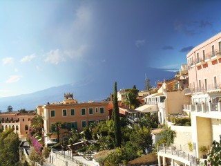 Mount Etna Eruption Taormina Nov 23, 2013